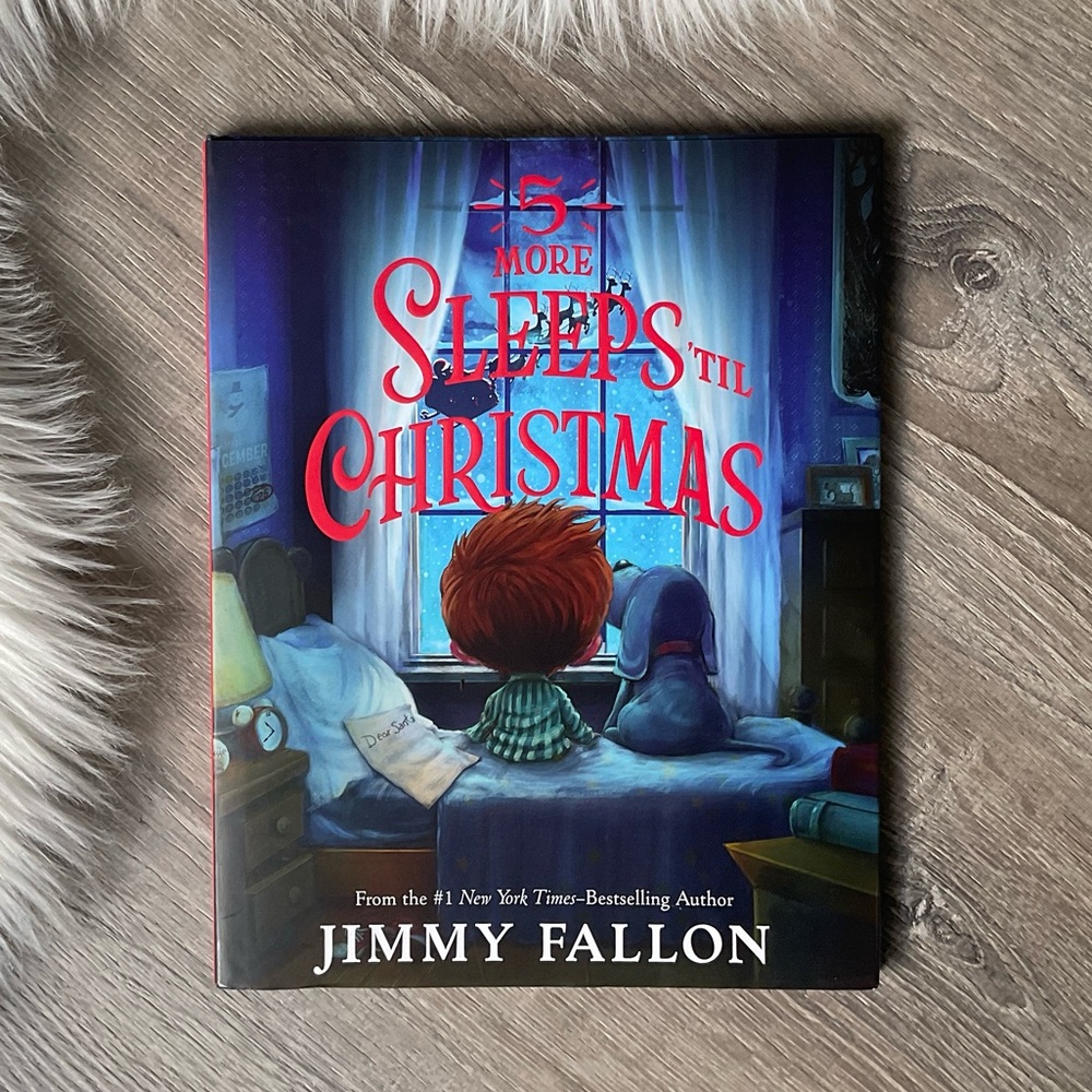 5 more Sleeps til Christmas Hard Cover Book by Jimmy Fallon